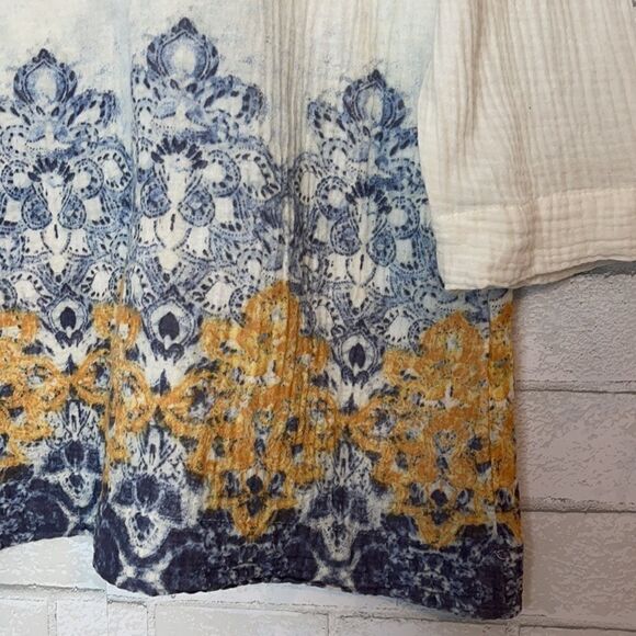 J. Jill Boho Cotton Lightweight Blouse M - Picture 2 of 5